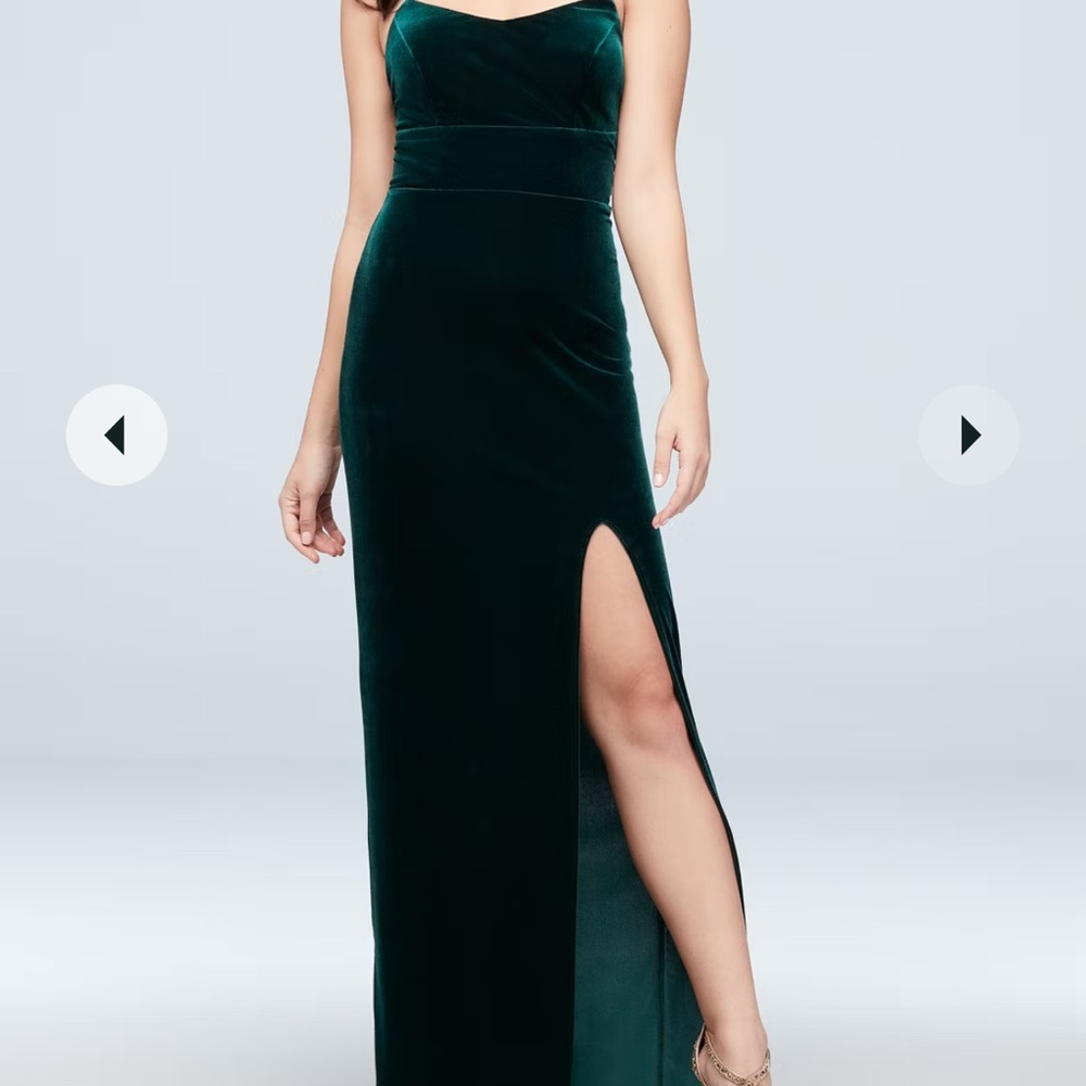 David’s bridal Velvet bridesmaid Dress